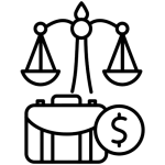 Icon representing Corporate and Commercial Law