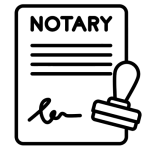 Notarization services icon