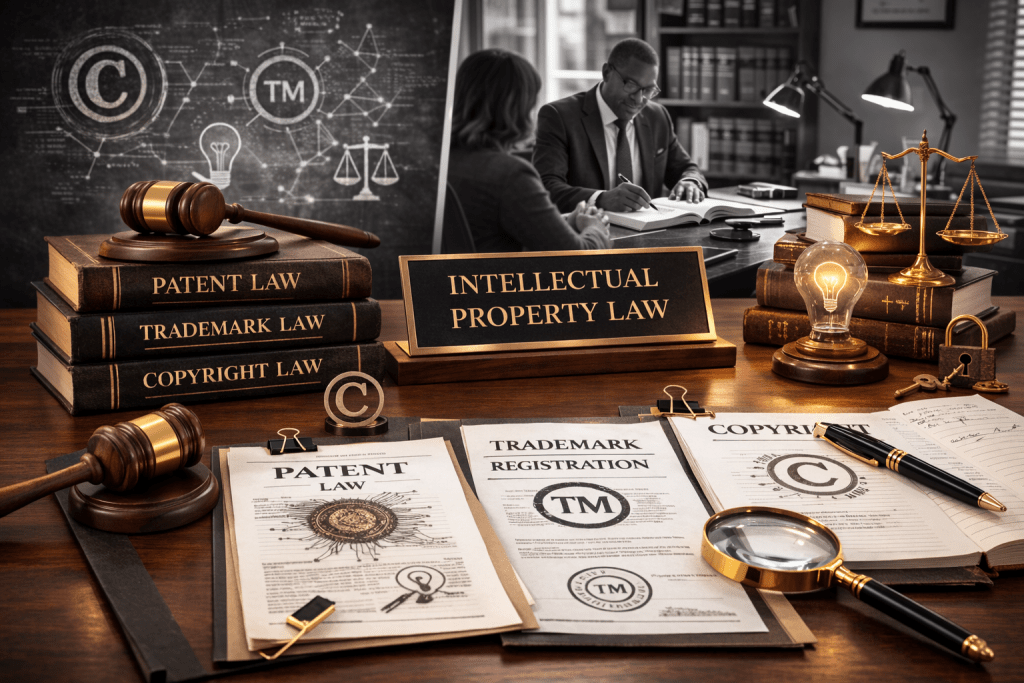 Photo depicting intellectual property