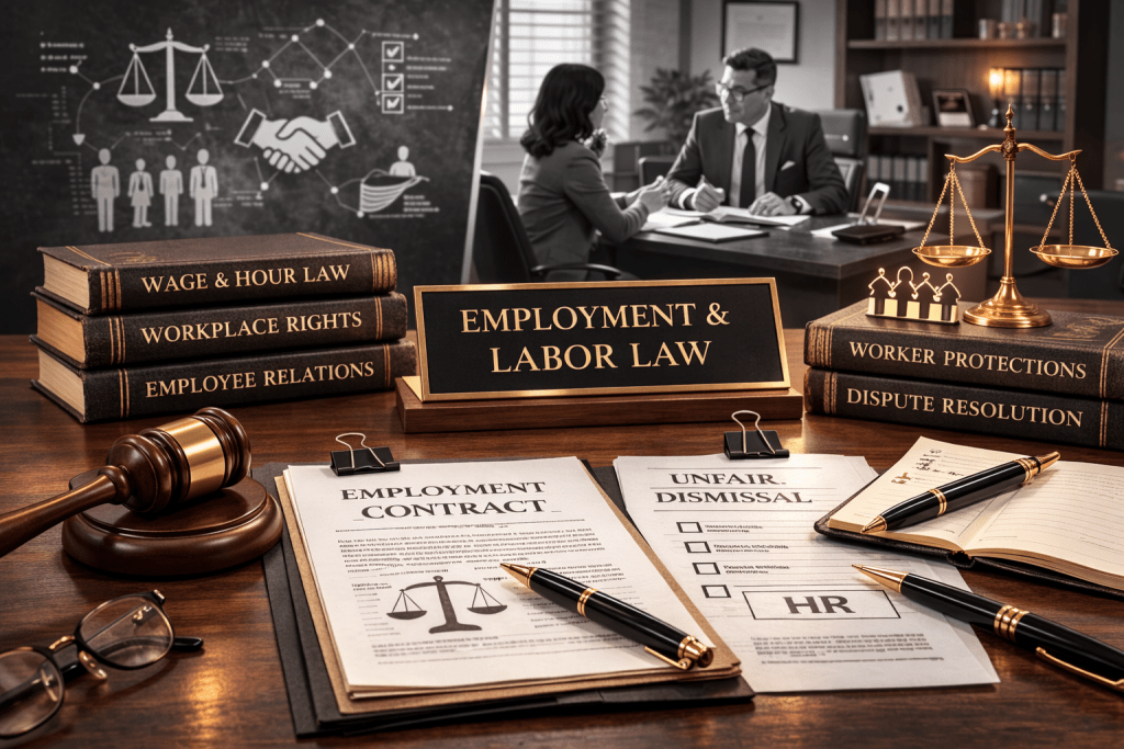 Photo depicting employment & labor law