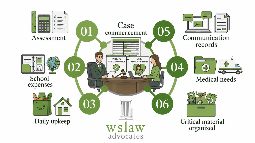 Photo showing child welfare assessment & evidence structuring as done by WS Law Advocates