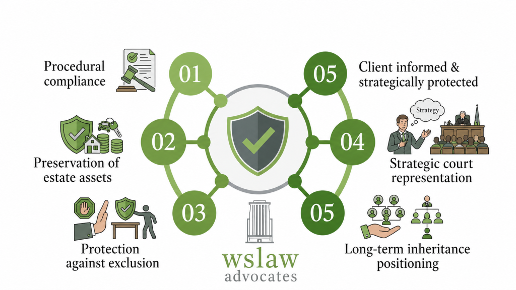 Photo showing strategic litigation & estate protection as done by WS Law