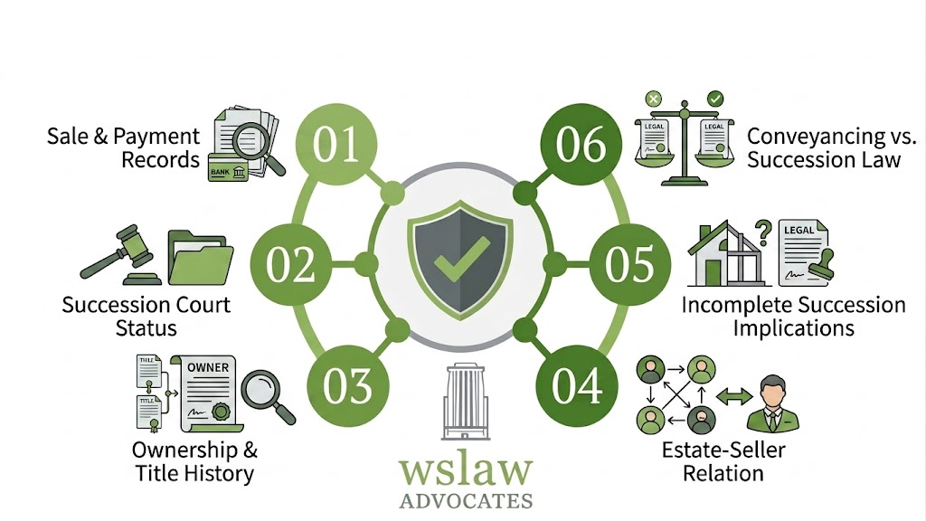 Photo showing transactional and estate due diligence review as done by WS Law Advocates