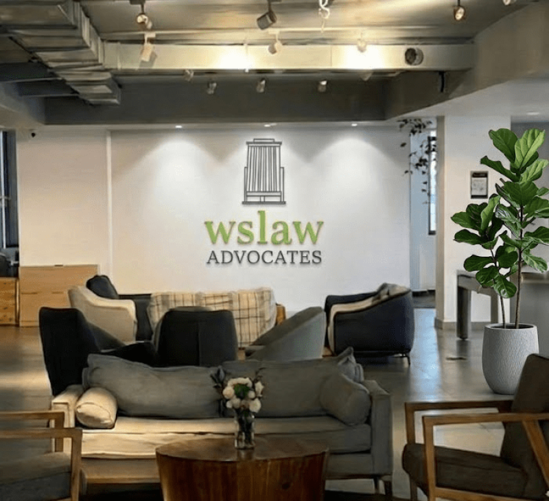 Photo of WS Law Office Reception With Office Plant