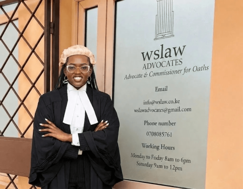 WS Law Mogotio Office Front Office View with Founder
